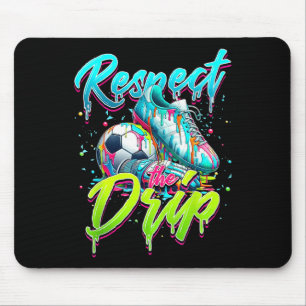 Respektieren Sie den Tropfen Soccer Ice Cream Trop Mousepad
