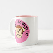 Respektieren Sie den verärgerten Affen oder Zweifarbige Tasse (Vorderseite Links)