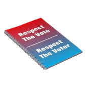 Respektieren Sie die Abstimmung und das Wählerbuch Notizblock (Rechte Seite)