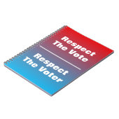 Respektieren Sie die Abstimmung und das Wählerbuch Notizblock (Linke Seite)