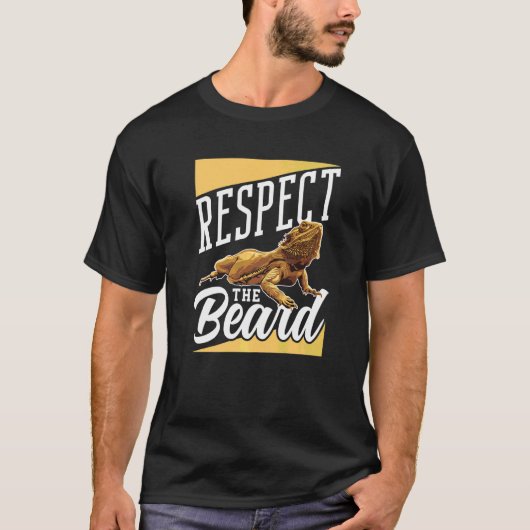 Respektieren Sie die Bartechse T-Shirt (Vorderseite)