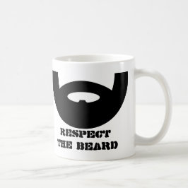Respektieren Sie die Bartkaffee-Tasse für männlich Kaffeetasse