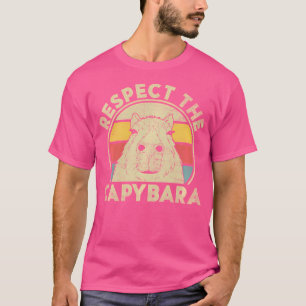 Respektieren Sie die Capybara Funny Capybaras Lieb T-Shirt