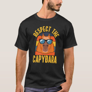 Respektieren Sie die Capybara Vintage Rückführung T-Shirt