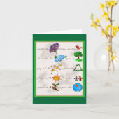 Respektieren Sie die Erde, Liebe Ihre Karte (Gelbe Blume)