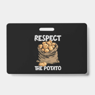 Respektieren Sie die Kartoffel Funny Root Pflanzka Ausweis