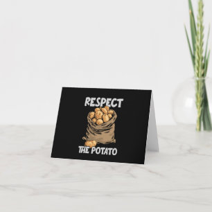 Respektieren Sie die Kartoffel Funny Root Pflanzka Einladung