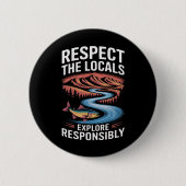 Respektieren Sie die lokalen Fische Ozean retten d Button (Vorderseite)