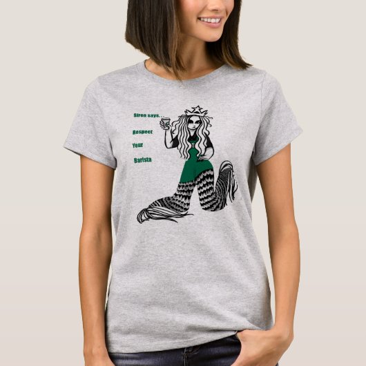 Respektieren Sie Ihr Barista T-Shirt (Vorderseite)