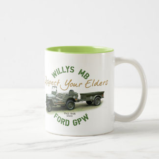 Respektieren Sie Ihre Ältesten Zweifarbige Tasse