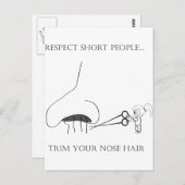 Respektieren Sie Kurze Menschen - schneiden Sie Ih Postkarte (Vorne/Hinten)