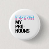 Respektieren Sie meine Pronomen Button (Vorderseite)