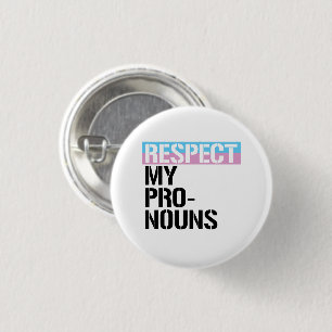 Respektieren Sie meine Pronomen Button