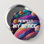 Respektieren Sie meinen Raum farbig Button (Vorne & Hinten)