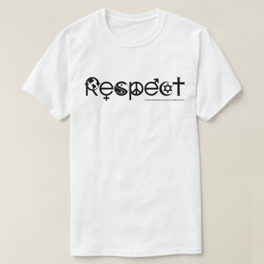 Respektieren Sie Mutter Erde - Recycle retten den  T-Shirt (Design vorne)