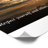 Respektieren Sie sich und andere werden respektier Poster (Ecke)
