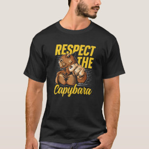 Respektiert das Capybara-Tier Capybaras Nagetier T-Shirt