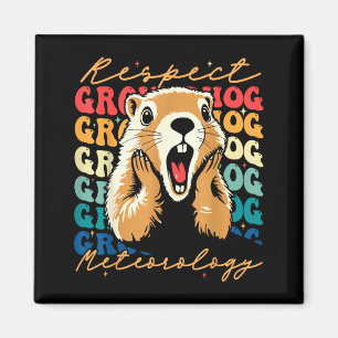 Respektiert das Groundhog Lustiges Woodchuck Männe Magnet