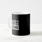 Respektiert den Bart Kaffeetasse (Vorderseite Links)