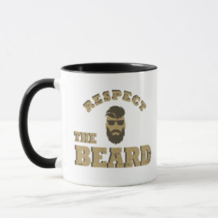 Respektiert den Bart lustige bärtige Sprüche Tasse
