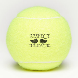 Respektiert den Schnurrbart Spaß Humor Tennisbälle