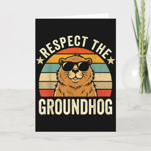 Respektiert den Waldmurmeltier Ground Hog Day 2026 Karte