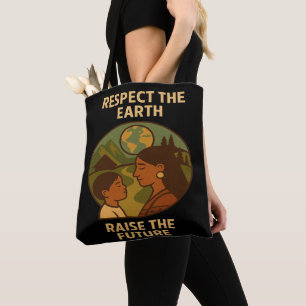 Respektiert die Erde, erhebt die Zukunft Tasche
