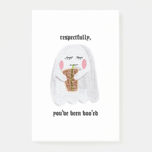 Respektiert, du wurdest von Boo's Sticky Notes Post-it Klebezettel (Vorderseite)