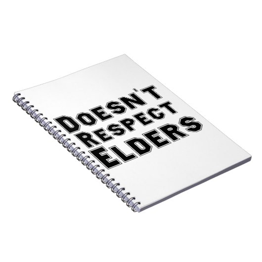Respektiert kein Notebook für ältere Menschen Notizblock (Rechte Seite)