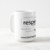 Respektkaffee-Tasse Kaffeetasse (Vorderseite Links)