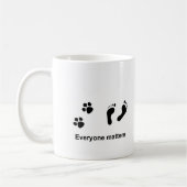 Respektleben - jeder ist von Bedeutung Kaffeetasse (Links)