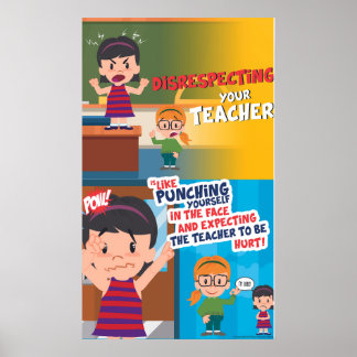 Respektlosigkeit ist nie Cool (Matte) Poster