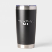 Respektvoll Nein Danke  Thermobecher (Vorderseite)