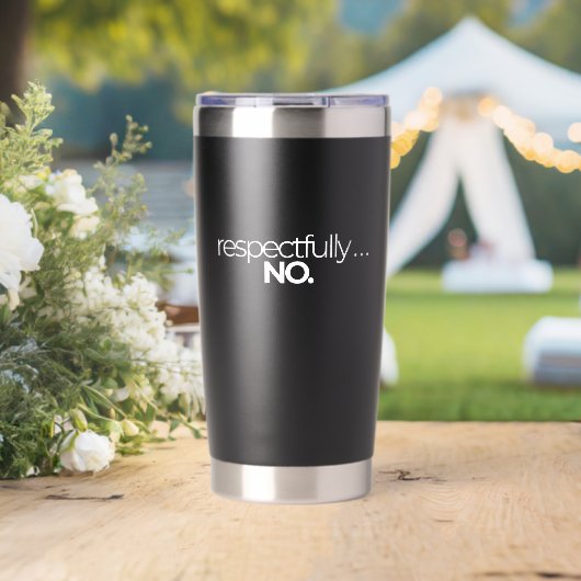Respektvoll Nein Danke  Thermobecher (Hochzeit (gedreht))