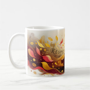 Respektvolle Seelenstärkung Golden Art Tasse