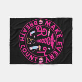 Respiratorische Therapeuten machen jeden Atemzähle Fleecedecke (Vorderseite (Horizontal))