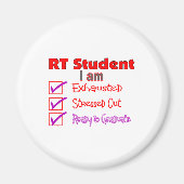Respiratorische Therapie Student - Stressed Out! Magnet (Vorne)