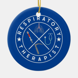 Respiratorische Therapie Woche Keramik Ornament
