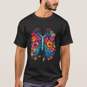 Respiratorischer Therapeut Blume der Lungen T-Shirt