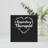 Respiratorischer Therapeut  Einladung (Stehend Vorderseite)