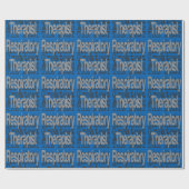 Respiratorischer Therapeut Geschenkpapier (Flach)