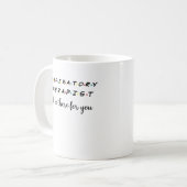 Respiratorischer Therapeut, RT Therapist, RT Stude Kaffeetasse (Vorderseite Links)