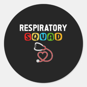 Respiratorischer Therapeut Runder Aufkleber