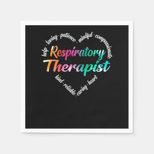 Respiratorischer Therapeut Serviette (Vorderseite)