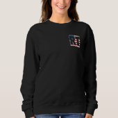 Respiratory Therapy  American Flag  RT  Front Back Sweatshirt (Vorderseite)