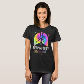 Respiratory Therapy RT Therapist Tie Dye Lungs Cut T-Shirt (Vorne ganz)