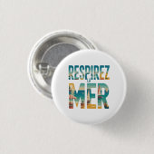 Respirer la Mer Button (Vorne & Hinten)