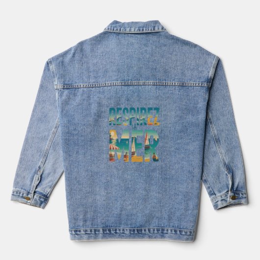 Respirer la Mer Jeansjacke (Rückseite)