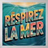 Respirer la Mer Poster (Vorne)