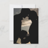 Response Card Gold Leaf Hochzeit RSVP Karte (Rückseite)